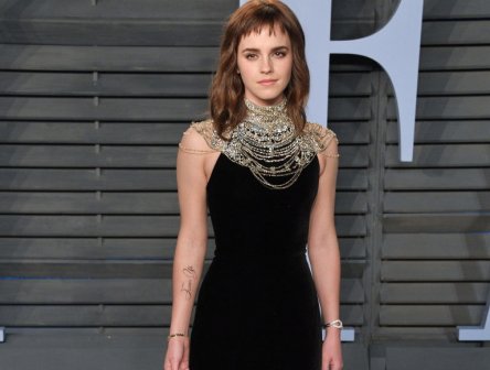 Эмма Уотсон показала на «Оскаре» тату против сексуальных домогательств