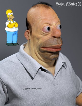 Гомера Симпсона нарисовали в 3D и он получился ужасен